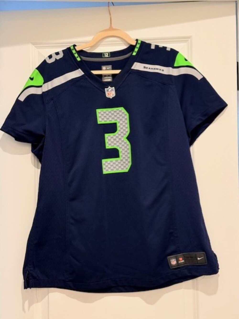 Seattle Seahawks Nike On-Field Jersey NFL #3 Russell Wilson Size XXL